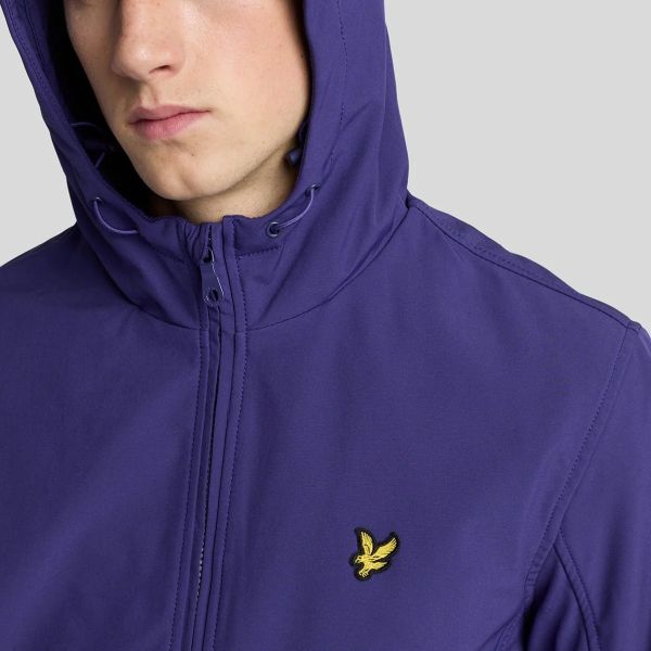 Lyle & Scott Mesh Back Softshell Jack Donker Blauw