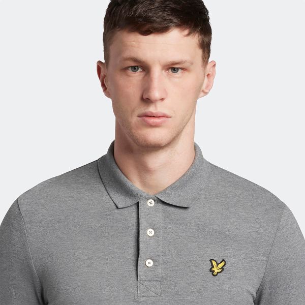 Lyle & Scott Plain Polo Grijs