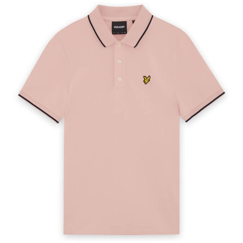 Lyle & Scott Tipped Polo Peach