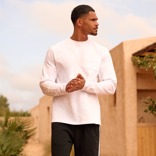 Malelions Department Longsleeve T-shirt Wit