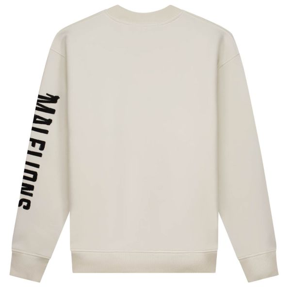 Malelions Graffiti Sweater Off White