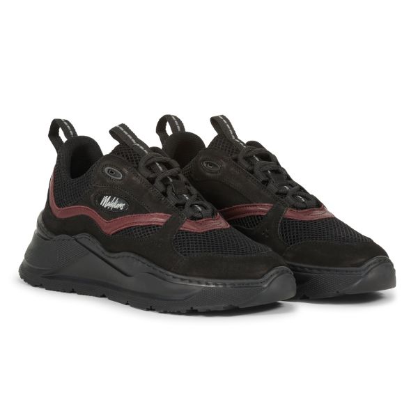 Malelions Mesh Runner Sneaker Zwart