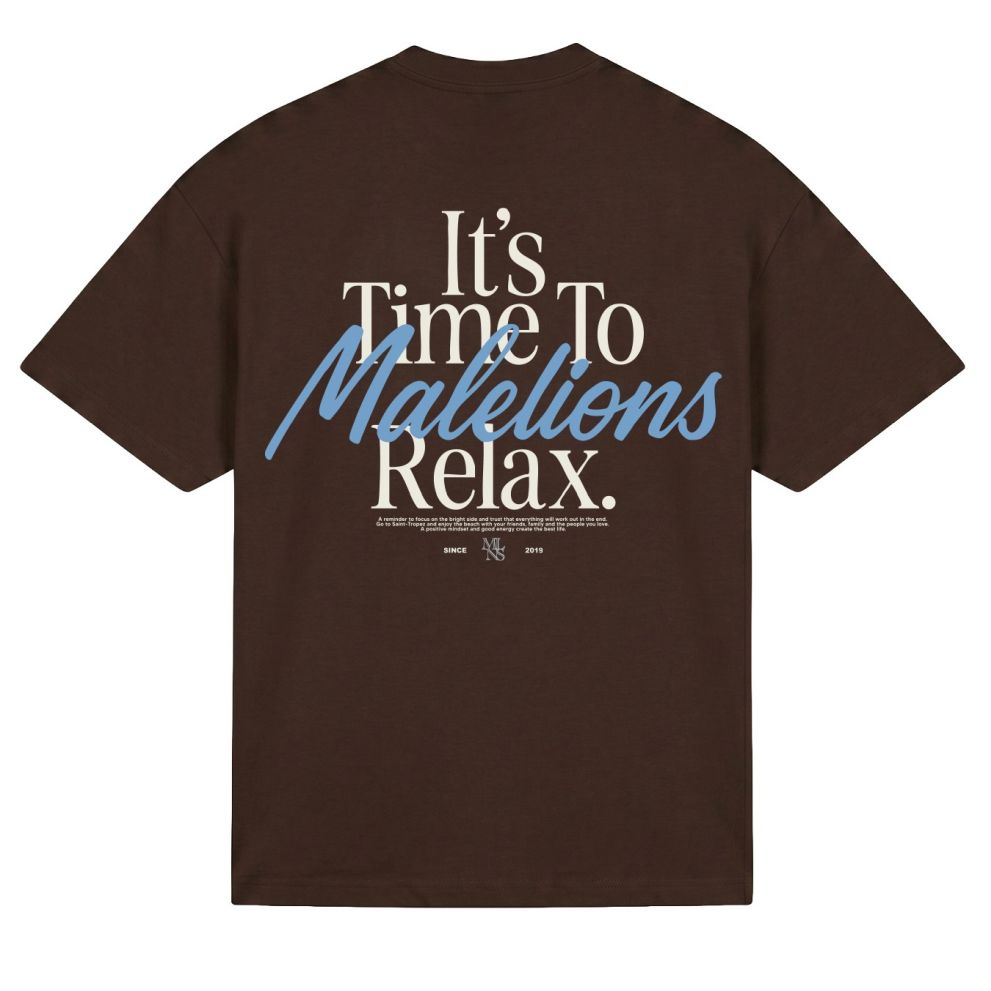 Malelions Relax T-shirt Bruin
