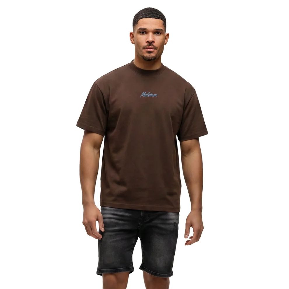 Malelions Relax T-shirt Bruin