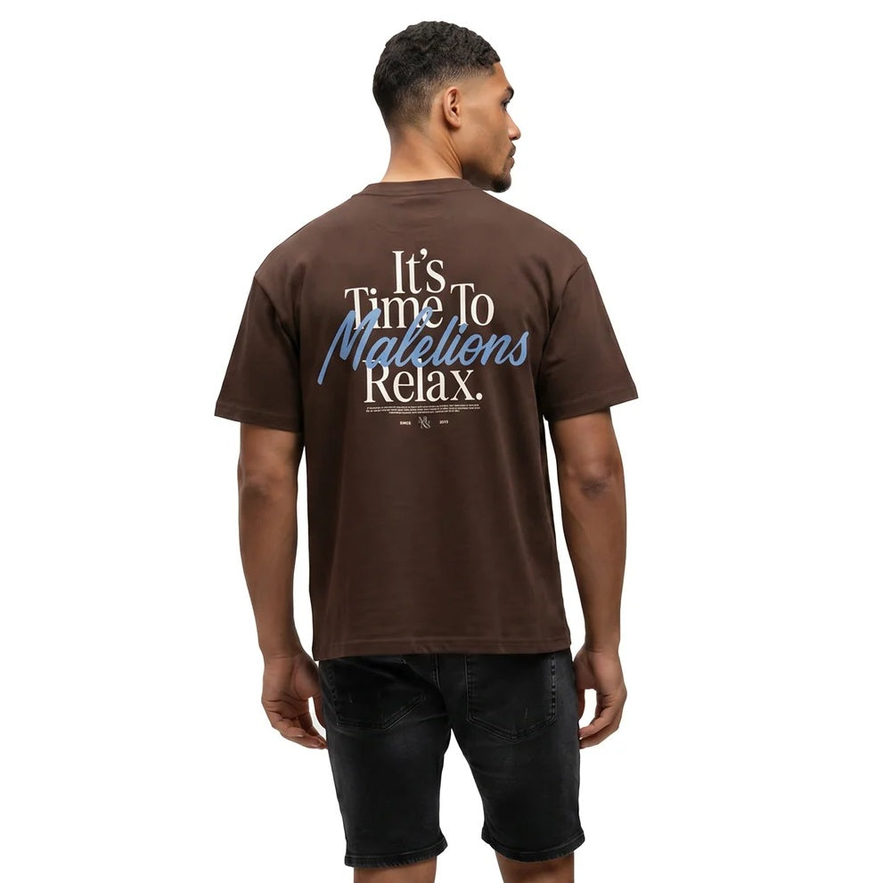 Malelions Relax T-shirt Bruin