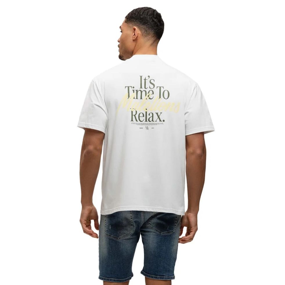 Malelions Relax T-shirt Wit