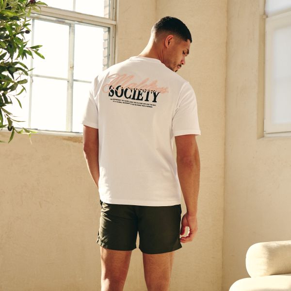 Malelions Society T-shirt Wit