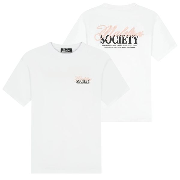 Malelions Society T-shirt Wit