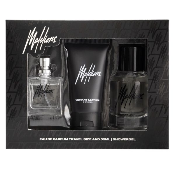 Malelions Vibrant Leather Gift Set Zwart