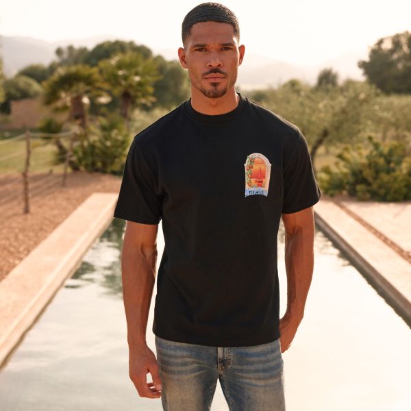 Malelions Yacht Window T-shirt Zwart