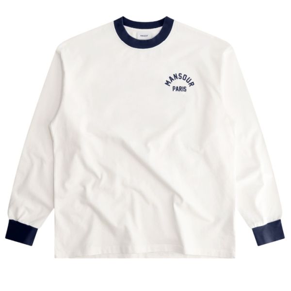Mansour Arch Felt Longsleeve T-shirt Wit