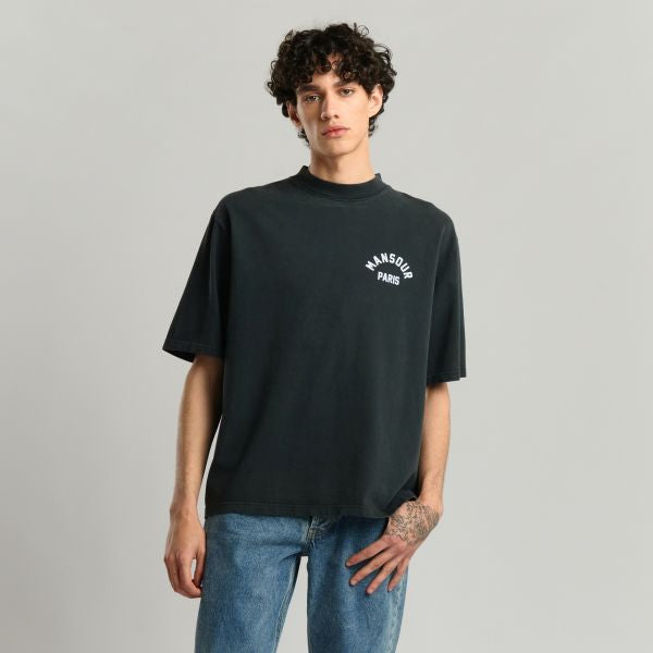 Mansour Arch Felt T-shirt Zwart