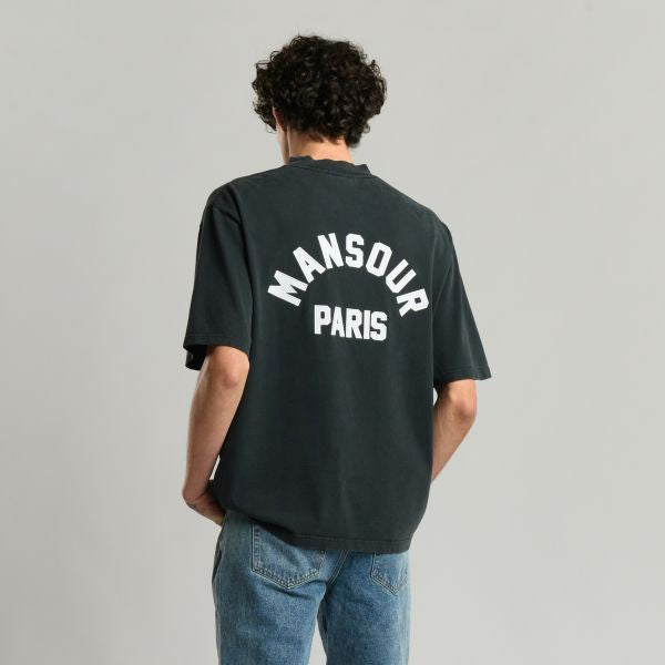 Mansour Arch Felt T-shirt Zwart