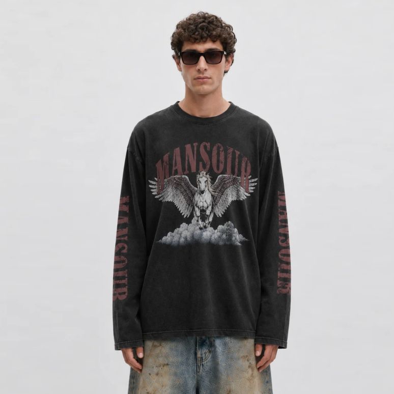 Mansour Cloud Runner Longsleeve T-shirt Zwart