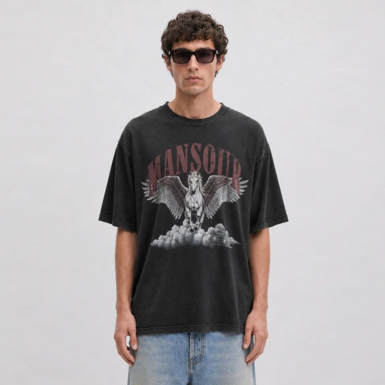 Mansour Cloud Runner T-shirt Zwart