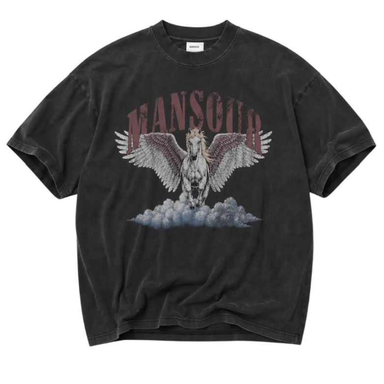 Mansour Cloud Runner T-shirt Zwart