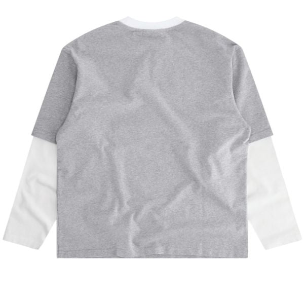 Mansour Double Sleeved Longsleeve T-shirt Grijs
