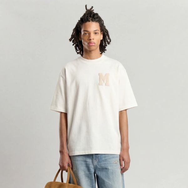 Mansour M Patch T-shirt Off White