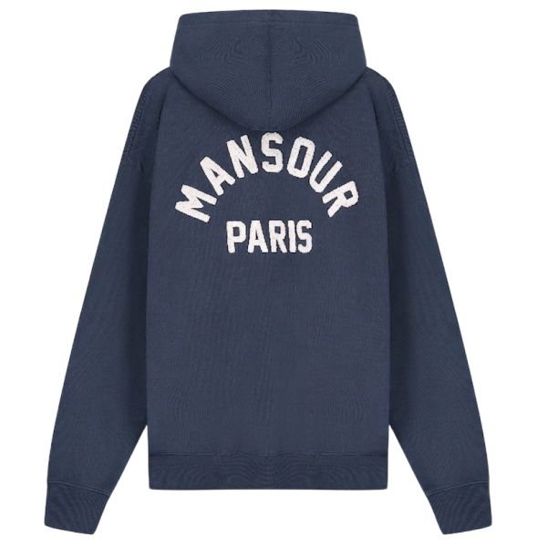 Mansour Paris College Hoodie Donker Blauw