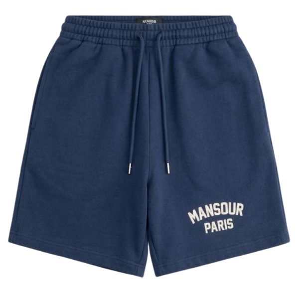 Mansour Paris College Korte Broek Donker Blauw