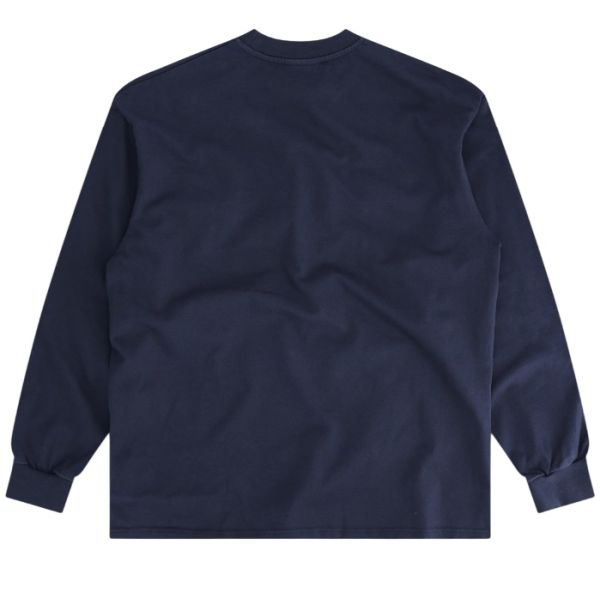 Mansour Paris College Longsleeve T-shirt Donker Blauw