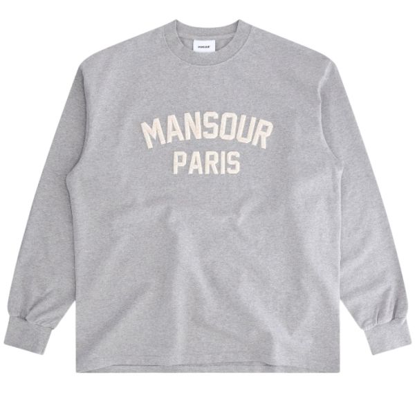 Mansour Paris College Longsleeve T-shirt Grijs
