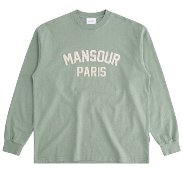 Mansour Paris College Longsleeve T-shirt Groen