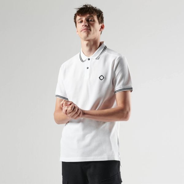 Ma.strum Double Tipped Polo Wit