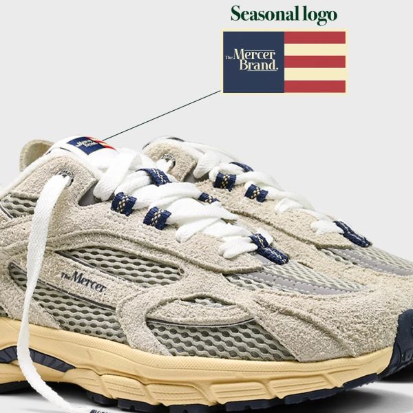 Mercer Amsterdam The Re-Run Americana Sneaker Off White