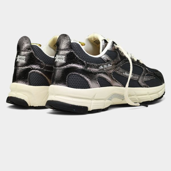 Mercer Amsterdam The Re-Run Cracked Sneaker Antraciet