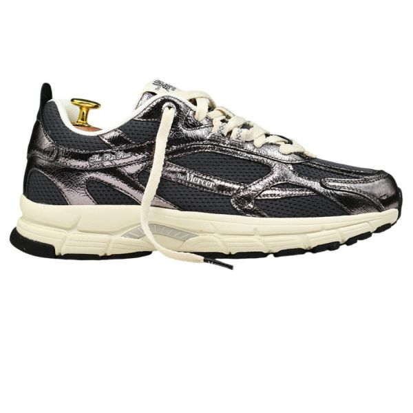 Mercer Amsterdam The Re-Run Cracked Sneaker Antraciet