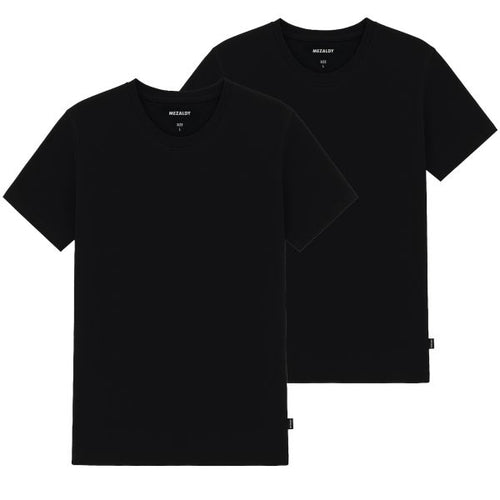 Mezaldy O-Neck T-shirt 2-Pack Zwart