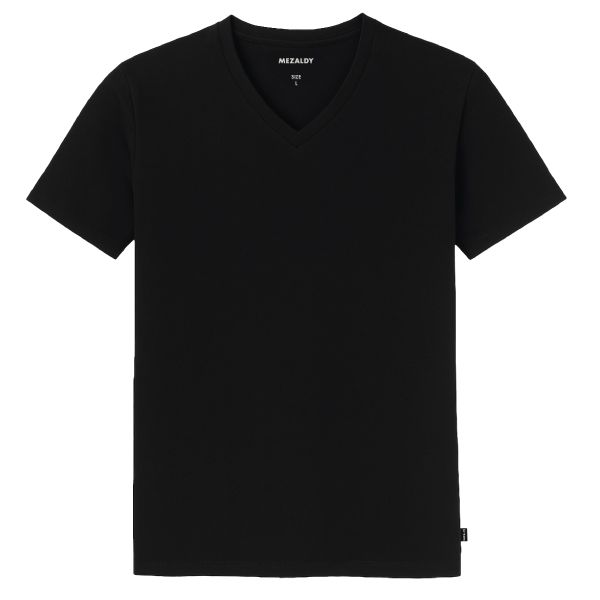 Mezaldy V-Neck T-shirt Zwart