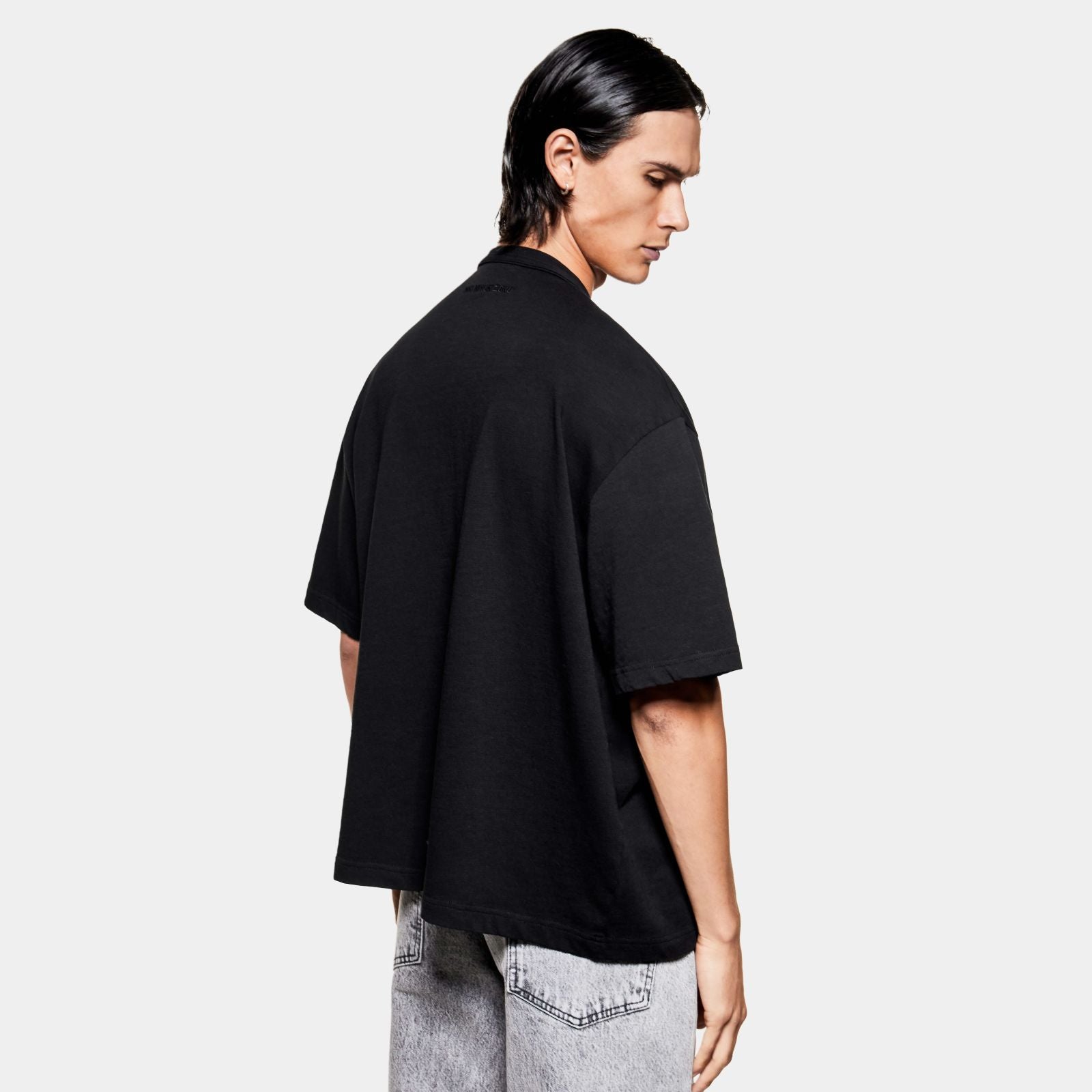 MKI Miyuki Zoku 220 GSM Slub T-shirt Zwart