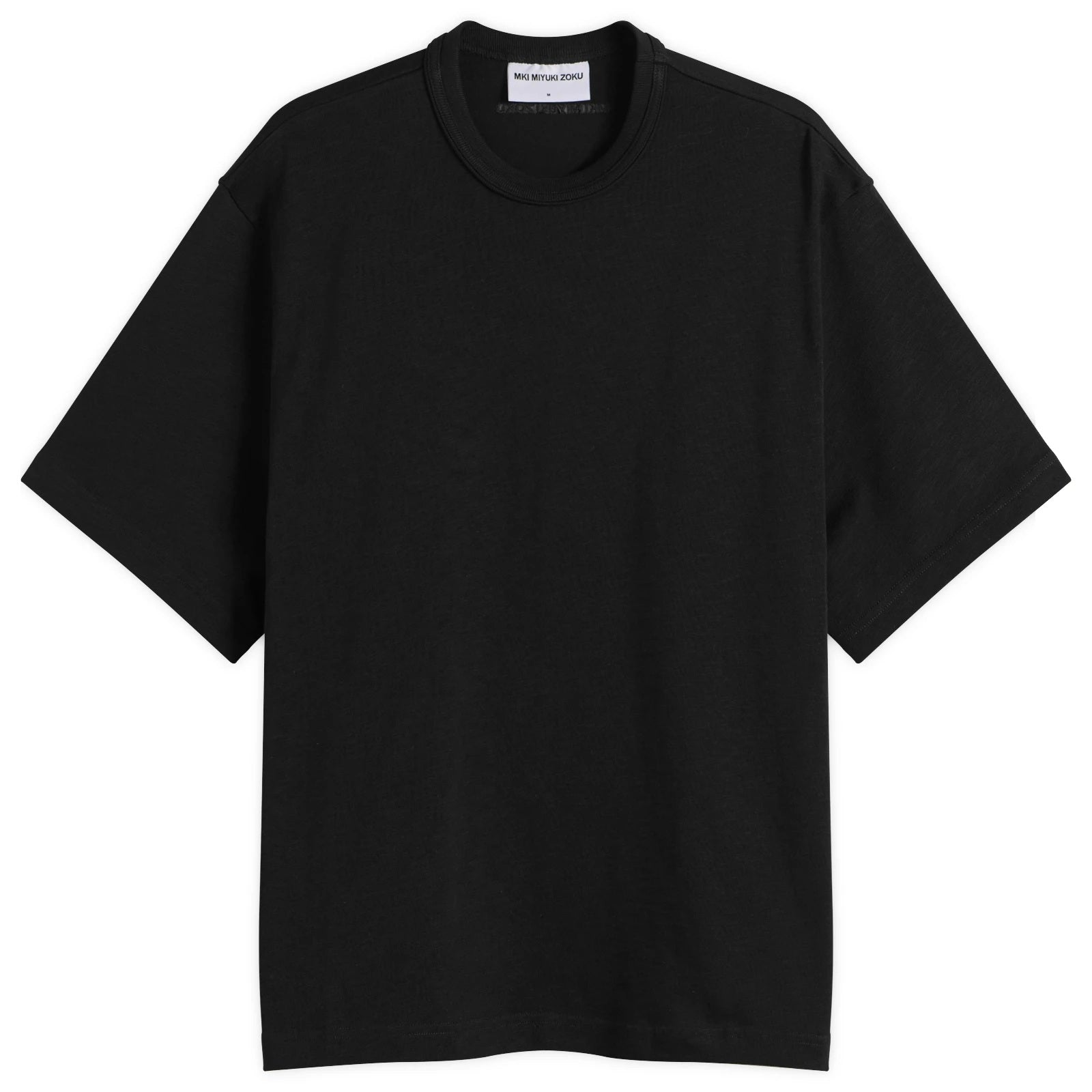 MKI Miyuki Zoku 220 GSM Slub T-shirt Zwart