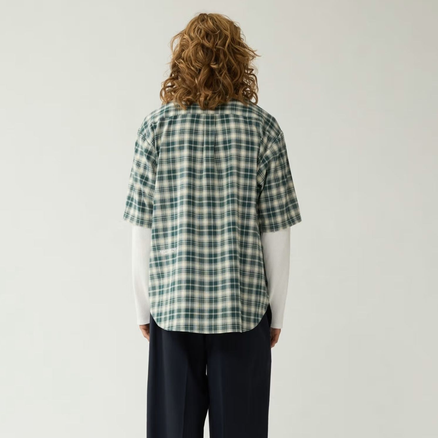 New Amsterdam Surf Association Double Layer Overhemd Groen/Wit