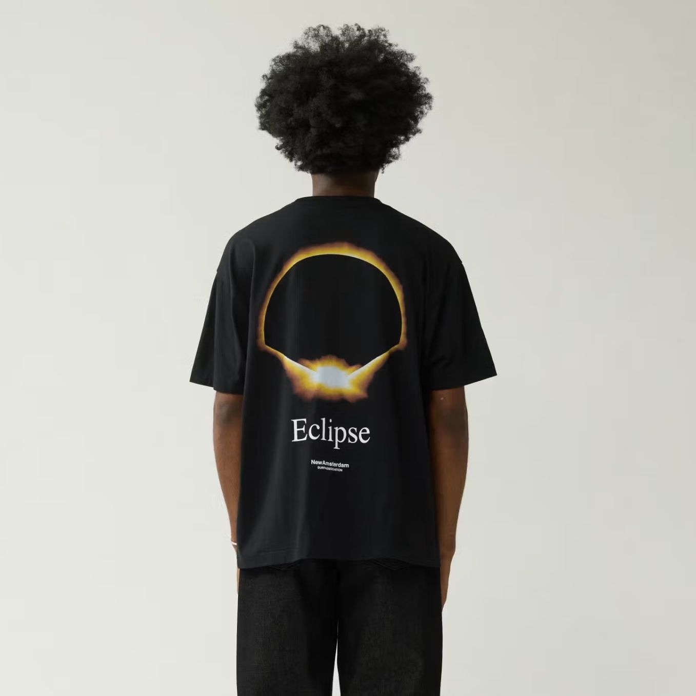 New Amsterdam Surf Association Eclipse T-shirt Zwart