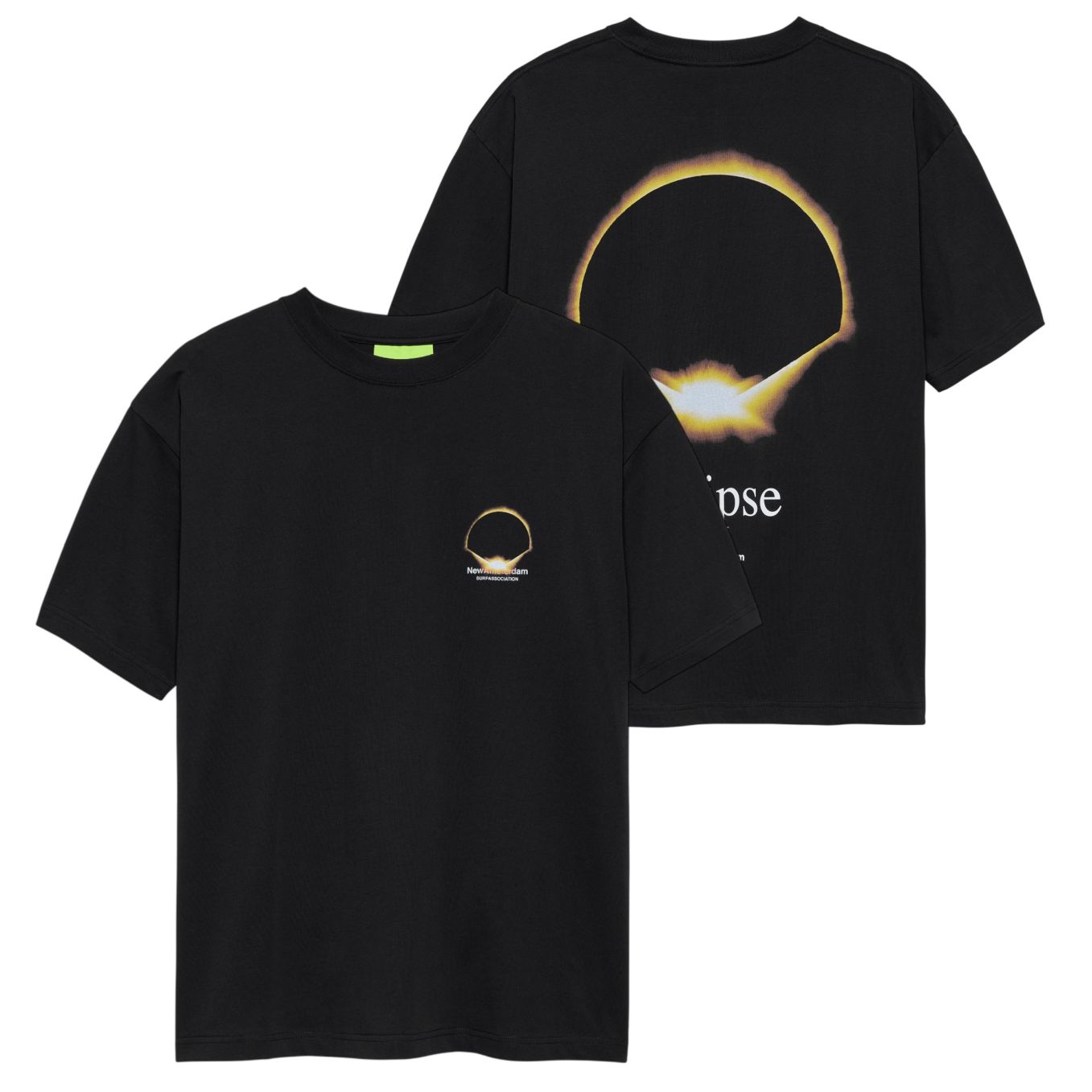 New Amsterdam Surf Association Eclipse T-shirt Zwart