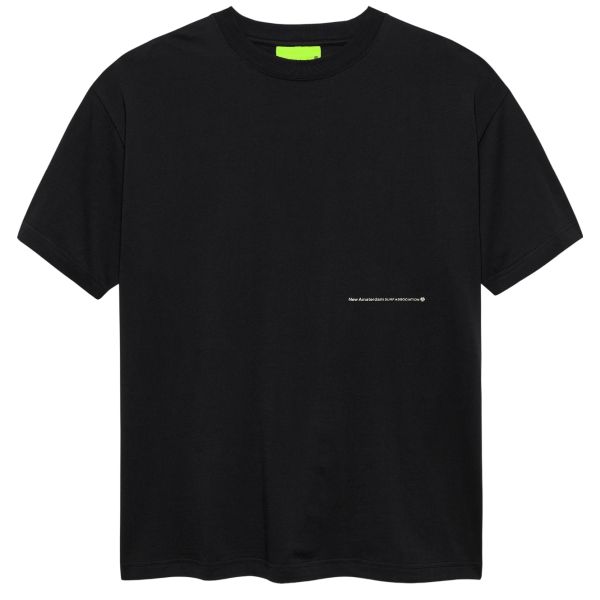 New Amsterdam Surf Association Hibiscus T-shirt Zwart