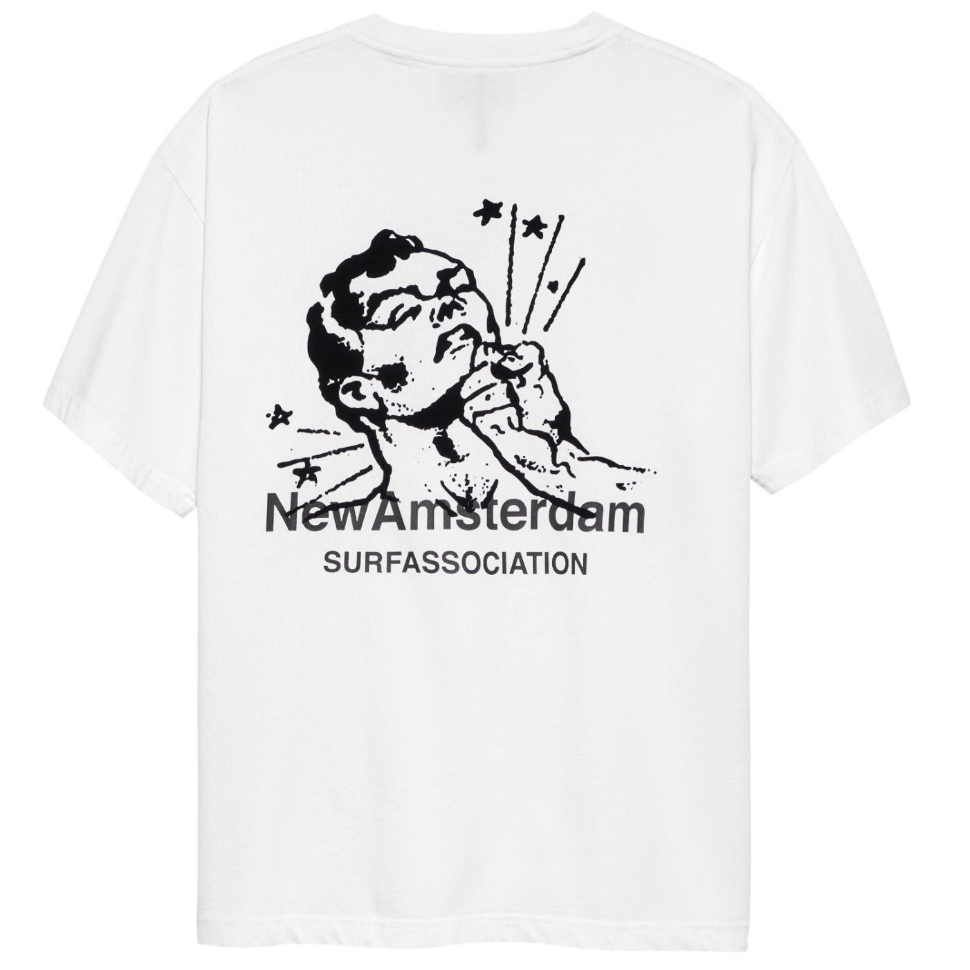 New Amsterdam Surf Association Knocked T-shirt Wit