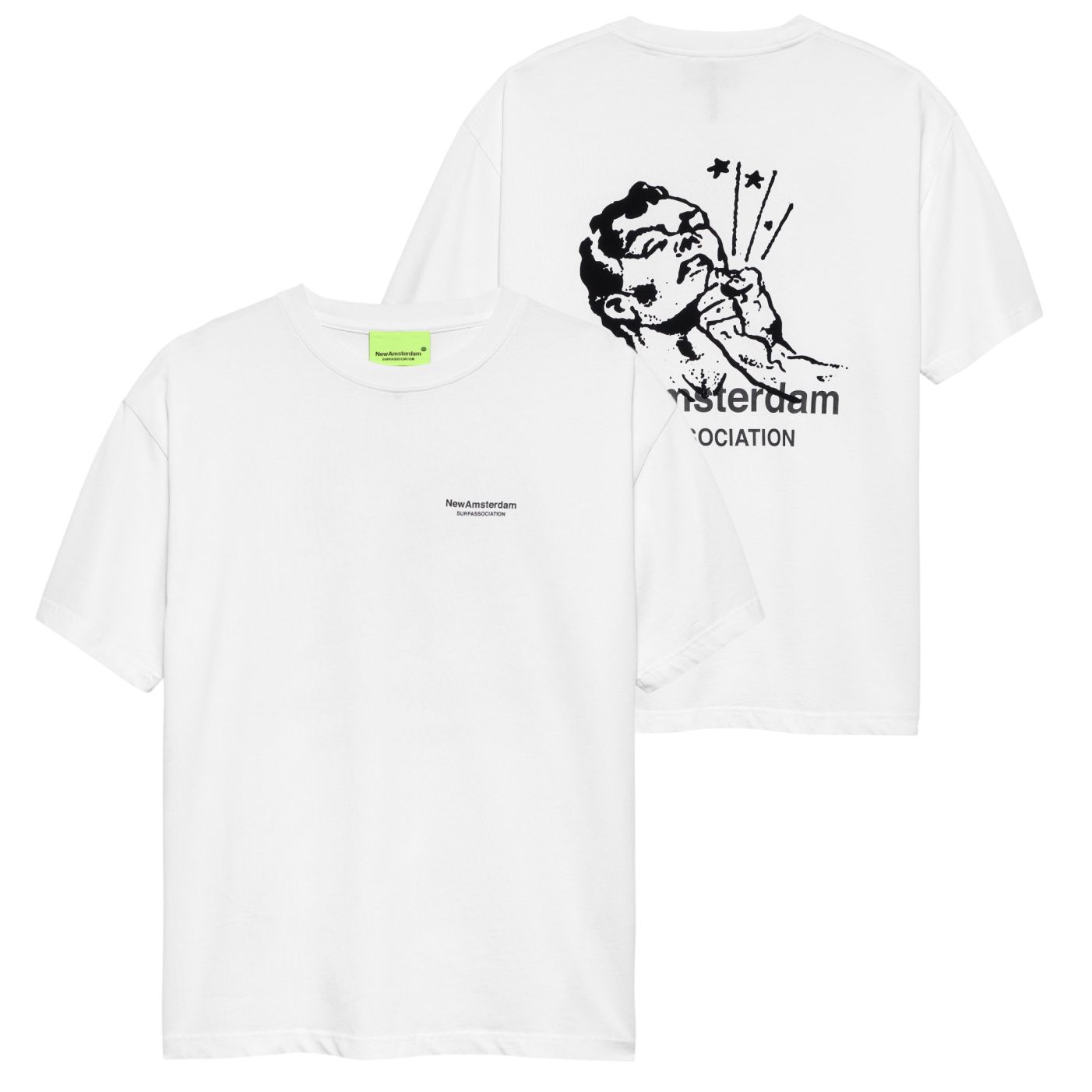 New Amsterdam Surf Association Knocked T-shirt Wit