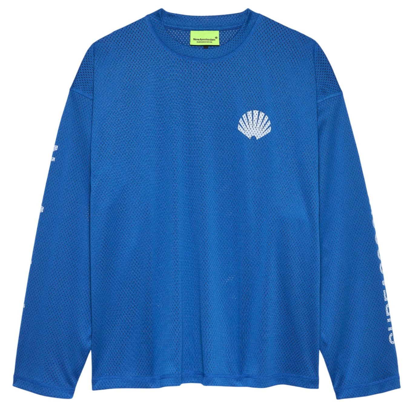 New Amsterdam Surf Association Mesh Logo Longsleeve T-shirt Blauw