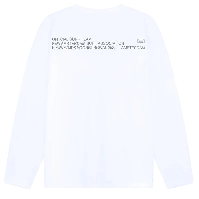 New Amsterdam Surf Association Shaper Longsleeve T-shirt Wit
