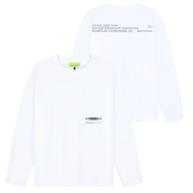 New Amsterdam Surf Association Shaper Longsleeve T-shirt Wit