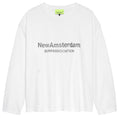 New Amsterdam Surf Association Worked Logo Longsleeve T-shirt Wit
