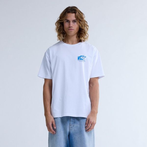 New Amsterdam Surf Association Beach Sign T-shirt Wit