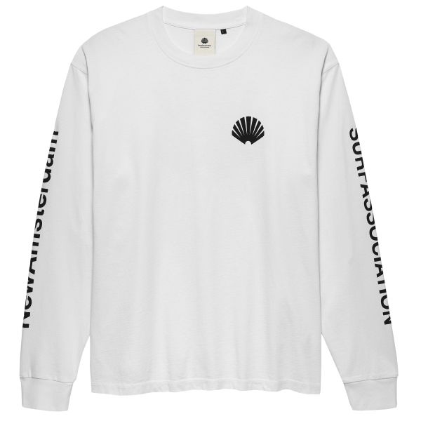 New Amsterdam Surf Association Logo Longsleeve T-shirt Wit