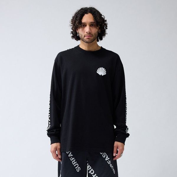 New Amsterdam Surf Association Logo Longsleeve T-shirt Zwart