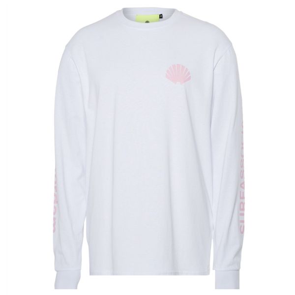 New Amsterdam Surf Association Logo Longsleeve T-shirt Wit