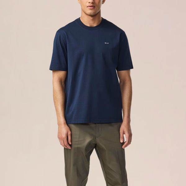 NN.07 Abel Print T-shirt Navy
